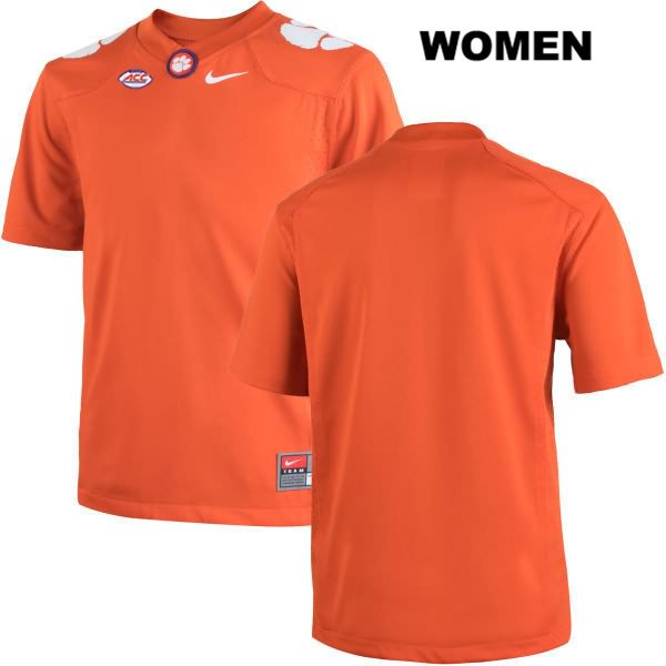 Women's Clemson Tigers Blank Stitched Orange Authentic Nike NCAA College Football Jersey SPQ4546QD